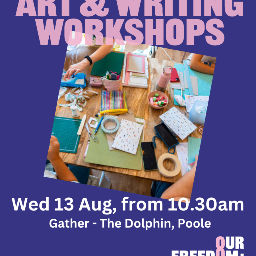 Arts & Writing workshops/ Wed 13th Aug from 10:30am/ Gather The Dolphin/ Lighthouse Our Freedom Then and Now