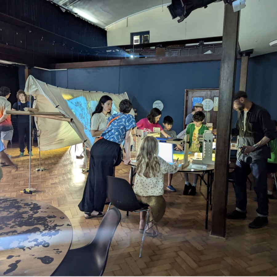 young people work with theatre company 1927 to create animations