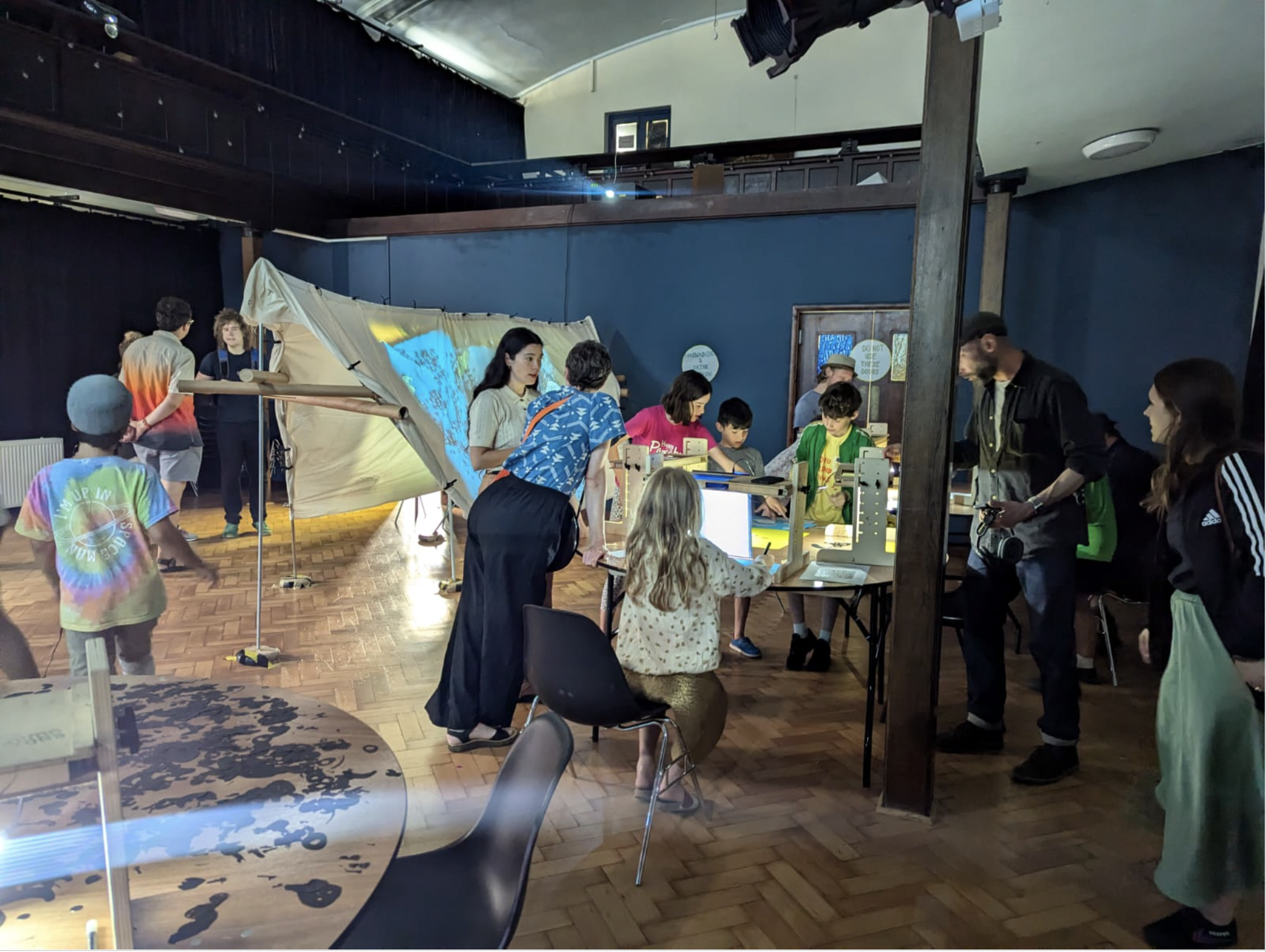 young people work with theatre company 1927 to create animations