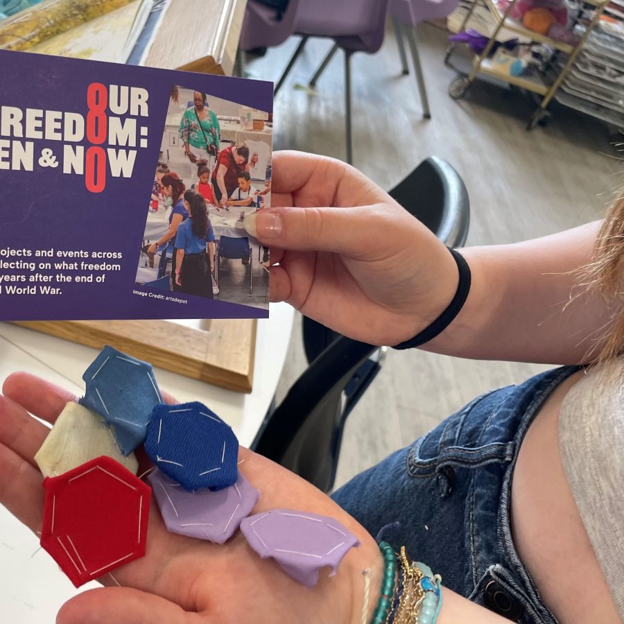 Threads of Freedom:  Storytelling with Fabric  and Thread led by Artist Hayley Mills-Styles