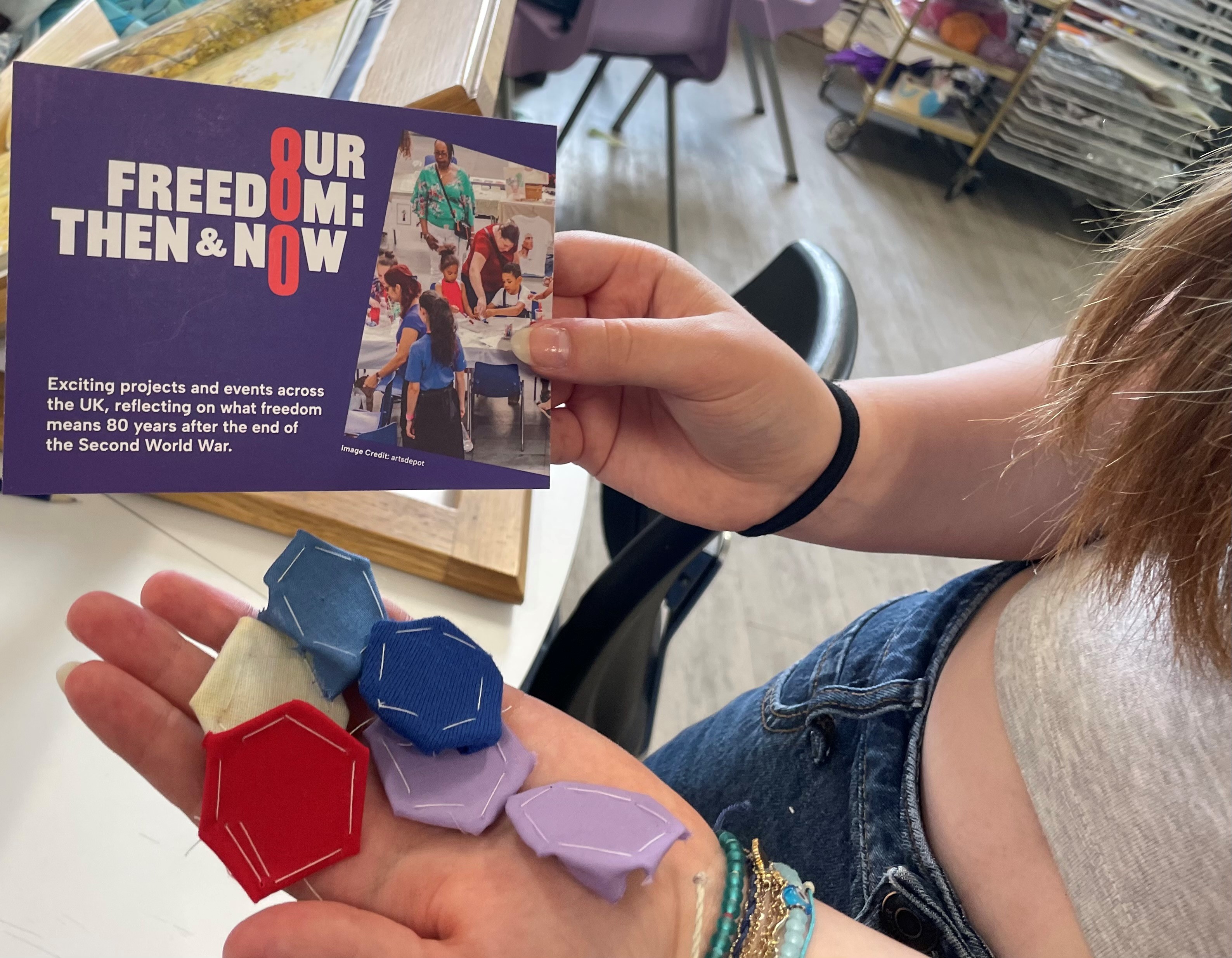 Threads of Freedom: Storytelling with Fabric and Thread led by Artist Hayley Mills-Styles