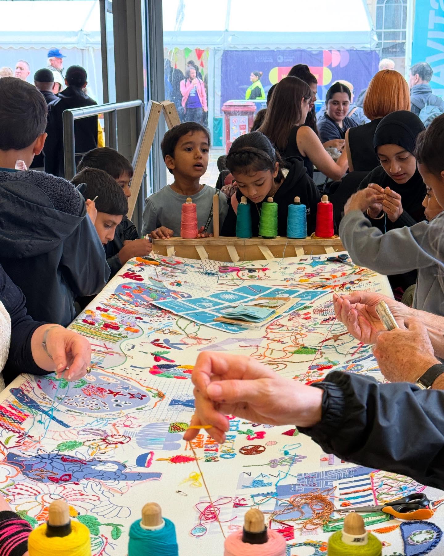 Freedom Garden Collaborative Embroidery