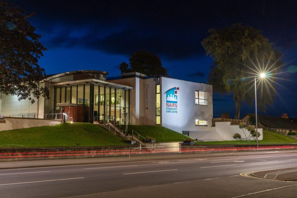 Picture of the Nairn Arts Centre at night