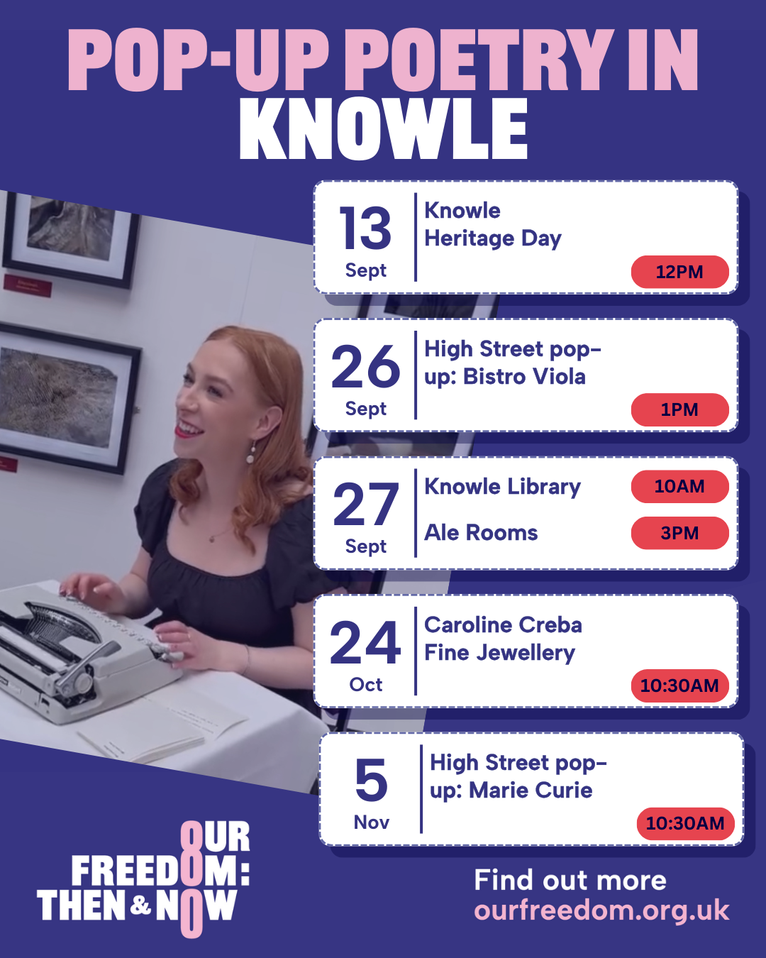 Pop-up poetry in Knowle