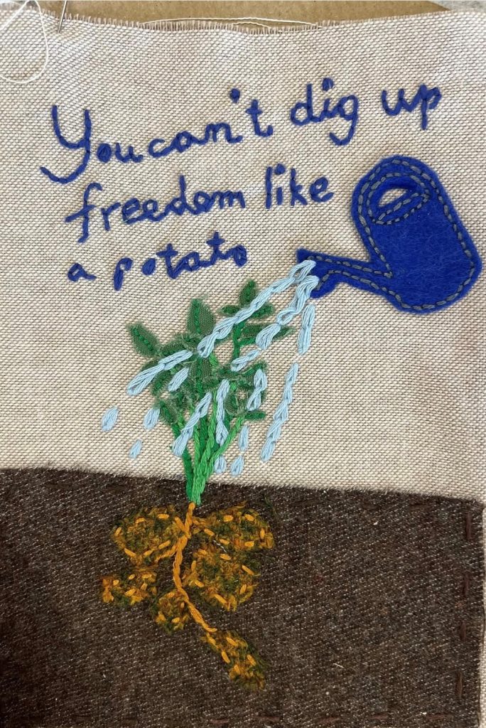 Threads of Freedom:  Storytelling with Fabric  and Thread