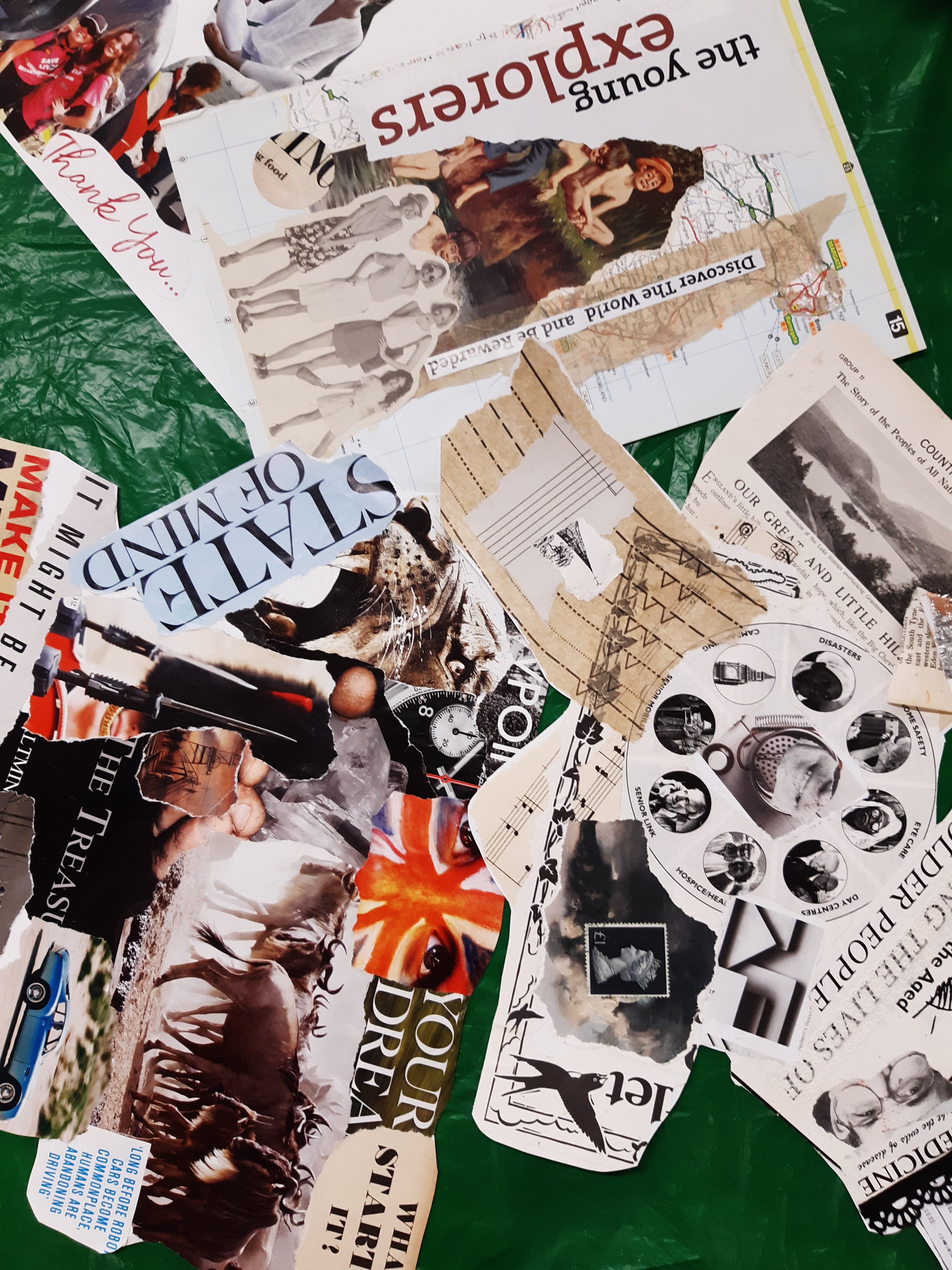 Collages created as part of the project so far