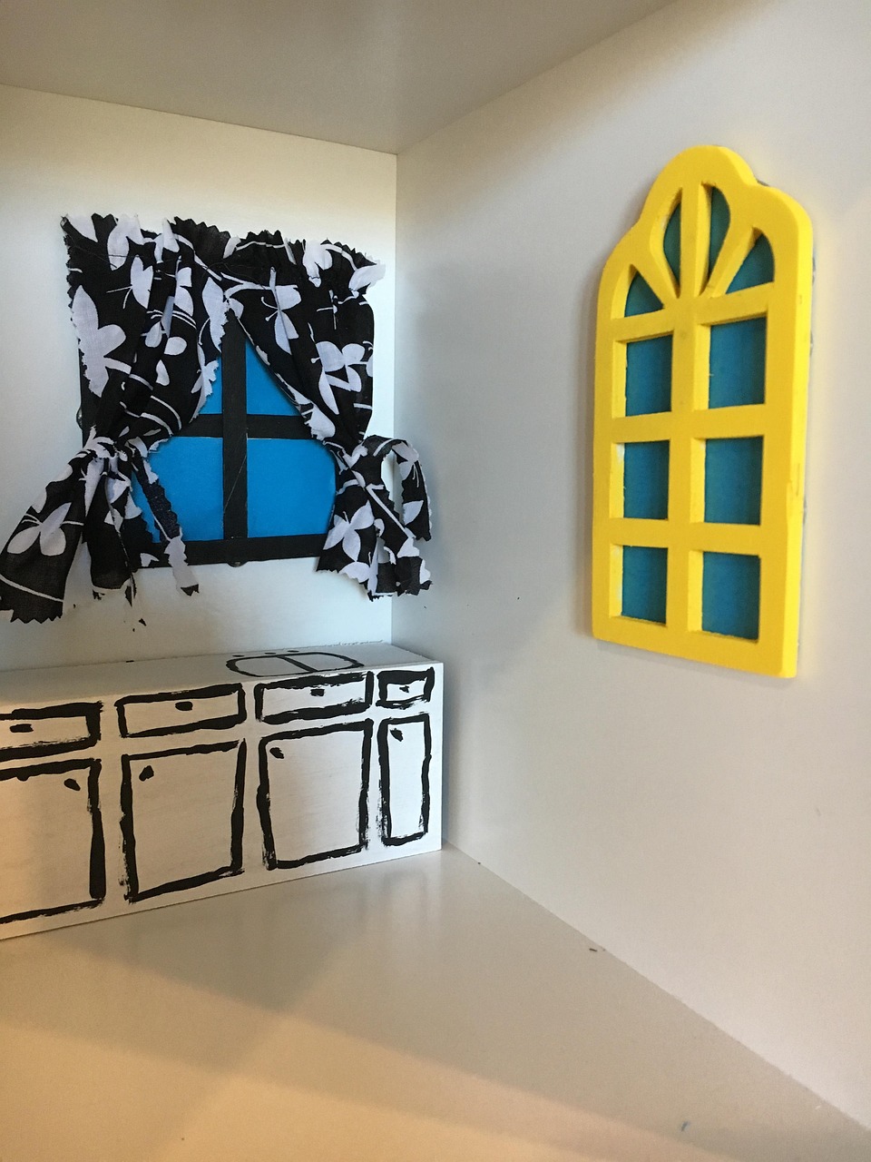 Picture of a crafted doll house interior