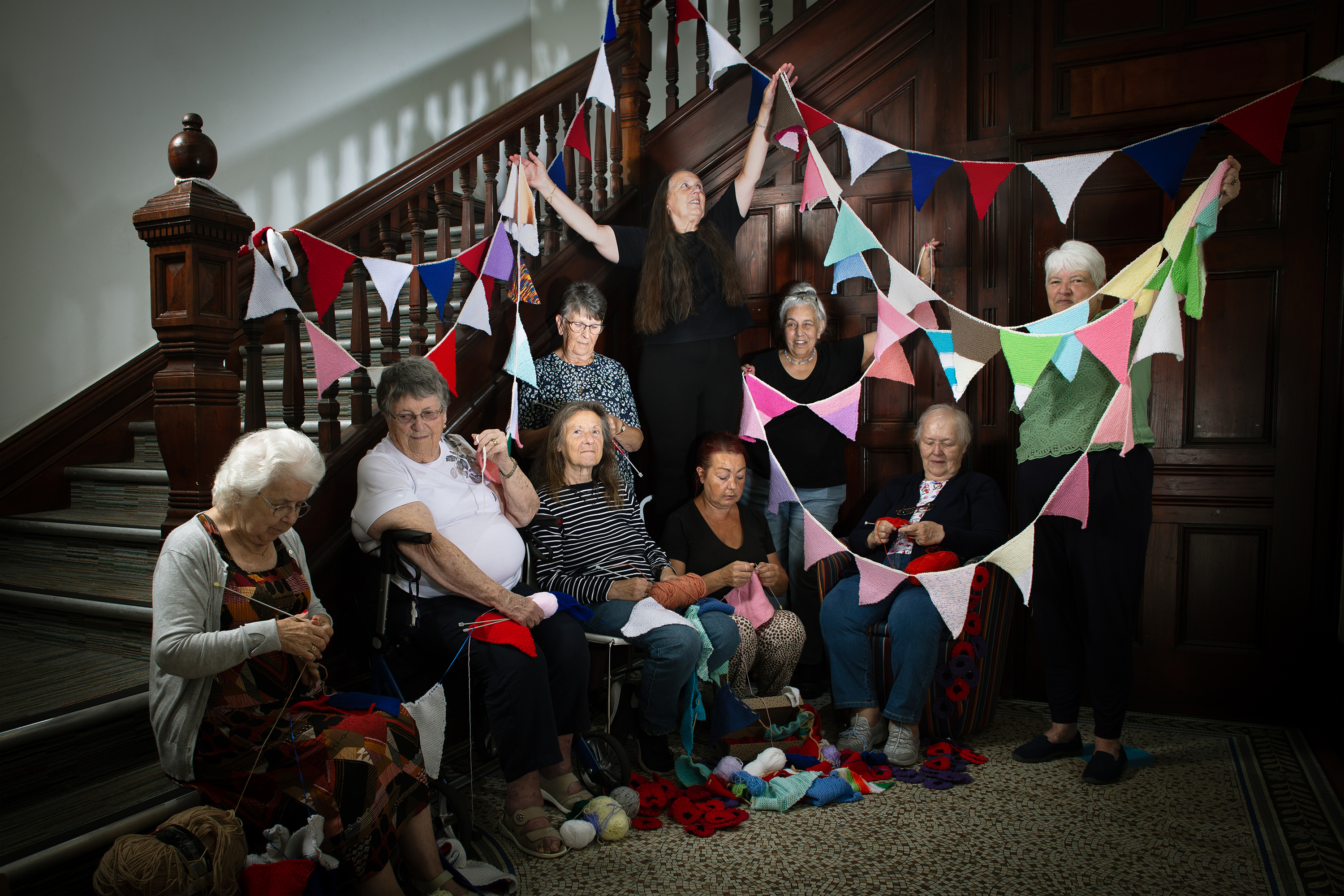 Image by Carole Evans with the Knit and Natter group and Libraries Unlimited at Newton Abbott Library.