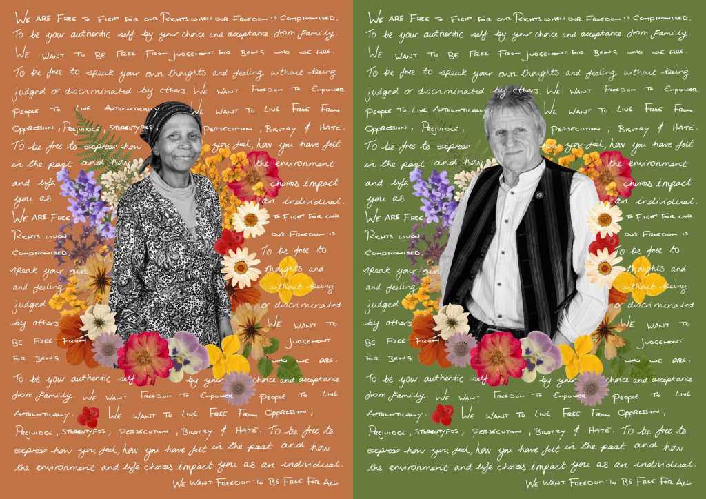 Image by Emma Case with ADAB, The Proud Trust FROGS, Eagles Wing Refugees group and The Met, Bury.