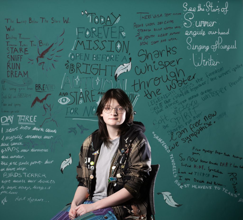 Image by Carole Evans with Young Writers and Lighthouse, Poole.